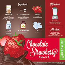 Herbalife Chocolate Strawberry Shake Herbalife Shake Recipes Herbalife Recipes Shake Recipes
