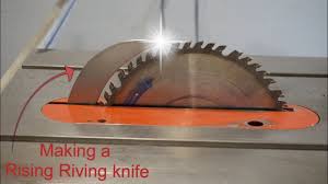 The guard and dust extraction on my table saw is attached to the riving knife which makes hidden cuts quite cumbersome. Making A Raising Riving Knife For An Old Table Saw Table Saw Build Pt1 Youtube