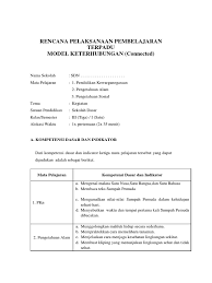 Rpp ipa kurikulum 13 kelas 7 sem ganjil (1) by bedu scout. Rpp Terpadu Model Keterhubungan Kelas 3