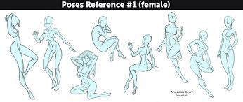 Have you ever tried using reference pictures for your drawings? Poses Reference 1 Female By Anastasia Berry Pose Reference Art Reference Poses Anime Poses Reference