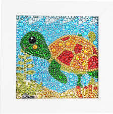 Diamond painting kits at discount prices. Parnarzar Kleine Und Einfache 5d Diamond Painting Set Kinder Mosaikherstellung Mit Weissem Rahmen Fur Kinder Kleine Schildkrote 15x15cm Amazon De Kuche Haushalt