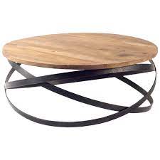 Clickdecor morris metal and wood top round coffee table in black. Aircraft Propeller Coffee Table From Rustic Deco Accuweather Shop