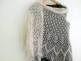 Free knitting pattern openwork capelet. Estonian Lace Pattern Semi Circular Wedding Lace Shawl Veil Try Handmade Gallery Free Lace Knitting Patterns Shrug Knitting Pattern Lace Knitting