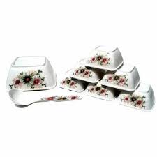 Maisha White Serving Melamine Bowl, Design/Pattern: Printed at ₹ 190/piece  in Rangareddy