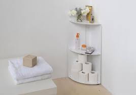 Some corner bathroom shelves can be shipped to you at home, while others can be picked up in store. Bathroom Corner Shelf Dangolo Steel 25x25x70cm