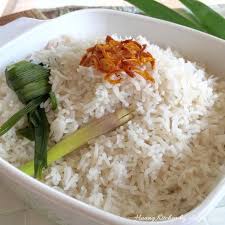 How To Cook Coconut Milk Rice Nasi Lemak Recipe Nasi Lemak Coconut Milk Rice Asian Recipes