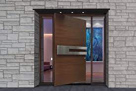 Pivot doors take queues from the best of the past, and infuse a new modern look that comes of stunning in almost any situation. Pivot Doors Modern Front Doors Custom Entry Wood Doors Chicago