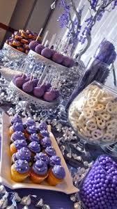 Purple Treat Table In 2020 Candy Buffet Wedding Wedding Buffet Dessert Buffet