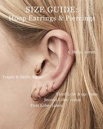 Fashionology Hoop Earrings Size Guide In 2019 Ear