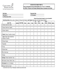 Hi folks i'm relatively new to excel and fumbling around trying to do what i presume will be a fairly complex spreadsheet over a few sheets, what i'm trying to do is have a way to cost out menu recipes and have these costings update as prices change. Food Order Template Excel Fill Online Printable Fillable Blank Pdffiller