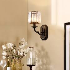 Check spelling or type a new query. Candle Stair Bathroom Wall Light Metal One Light American Rustic Wall Lamp With Crystal In Black Beautifulhalo Com