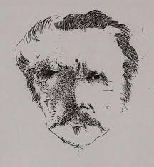 1968 Vintage Pencil Signed Leonard Baskin Artist Proof Etching Eugene Carriere Leonard Baskin Artist Etching