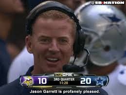 Jason Garrett explicitly expresses excitement after Cowboys touchdown
