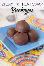 These Gluten Free Buckeyes Are A Protein Packed Way To Satisfy A Peanut Butter Cup Craving Just Four Ingredients To A Delicious And Eas 21 Day Fix Desserts Quick Healthy Desserts Healthy