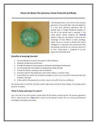 Know All About The Precious Stone Emerald And Ruby Stone Emerald Gem Emerald