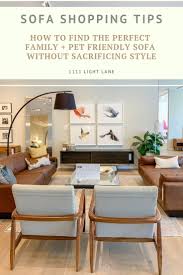 Sofa Shopping Tips How To Find The Perfect Family Pet Friendly Sofa Without Sacrificing Style 1111 Light Lane Pet Friendly Living Room Shopping Hacks Family Pet