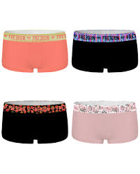 Lot de 2 shorties invisibles en microfibre. Lot De 4 Shortys Femme Coton Bio Freegun