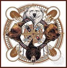 Bear Totem Spirit Shield Indigenous Print In 2021 Bear Totem Bear Art Bear Spirit Animal