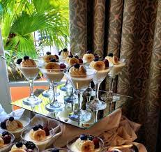 These Desserts Served In Mini Martini Glasses Were So Beautiful They Were A Take On Bananas Foster And Were So Crea Food Presentation Mini Martini Fresh Fruit