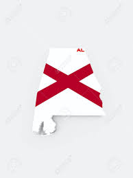 Andrew on a field of white. Alabama State Flag On 3d Map Stock Photo Picture And Royalty Free Image Image 28469738
