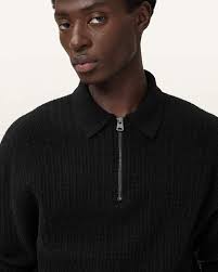 Jakob Long Sleeve Polo Black