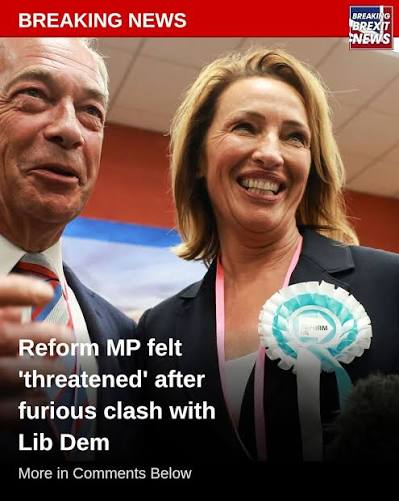 A protester was reportedly knocked to the ground by Reform members at the  conference in Birmingham, as videos appeared to show people pulling her hair,  attempting to throw punches and one man