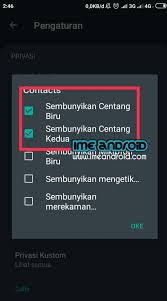 Pengguna aplikasi pesan instan whatsapp pasti sudah paham, tanda centang hitam di samping pesan berarti pesan tersebut telah terkirim, centang dua hitam suda. Cara Setting Membuat Whatsapp Centang 2 Tidak Biru Ime Android