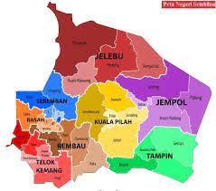 Dewan dato' bahaman, kuala pilah, negeri sembilan. Negeri Sembilan Maps Peta Kota Sungai