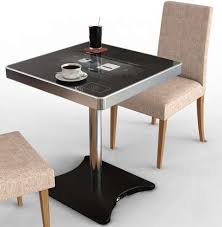 12 Pieces Of Sleek Touchscreen Furniture From Table Embedded Terminals To Touchscreen Tabletops Toplist Cafe Tables Smart Table Table Pc