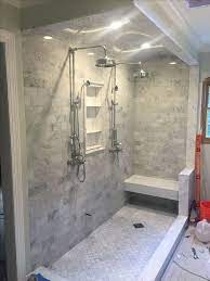 Using Bathroom Tile Ideas Shower Walk In Color Schemes Layout 28 Inspirational Walk In Shower Til Bathroom Remodel Shower Shower Remodel Bathroom Shower Tile