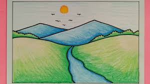 Berikut temonggo share beberapa gambaran pemandangan alam yang menggambarkan keindahan alam. Contoh Gambar Pemandangan Alam Yang Mudah Digambar Dizeen Easy Nature Drawings Easy Scenery Drawing Easy Drawings