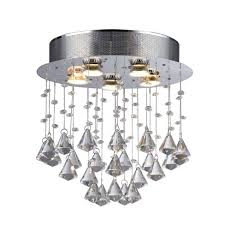 17 X 17 X 6 Cerda 5 Light Crystal Chandelier Silver Warehouse Of Tiffany Target