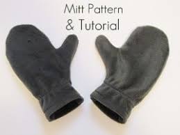 Print out the felted sweater mitten pattern and cut it on the outermost line. Free Pattern Fleece Mittens Sewing