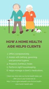How A Home Health Aide Helps Clients Offers Companionship Assists With Bathing Grooming And Personal Hygiene Home Health Aide Home Health Care Home Health