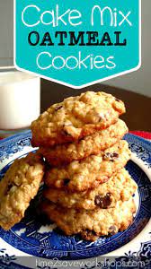 Cake Mix Oatmeal Cookies Recipe Recipe Oatmeal Cookie Recipes Cake Mix Cookie Recipes Easy Cookie Recipes