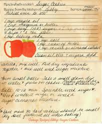 Libbys Sugar Cookies A Vintage Handwritten Recipe Card For Small Sugar Cookies Sprin Vintage Sugar Cookie Recipe Vintage Recipes Old Fashioned Sugar Cookies
