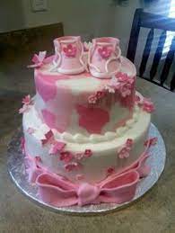 Pink Camo Baby Shower Cake Camo Baby Shower Cakes Baby Shower Cakes Girl Baby Shower Camo