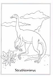 Kleurplaat Dinosaurus