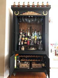 Other reddits you may like i'm impressed you actually keep the cabinet so well stocked up. My Liquor Cabinet Made From A Tv Hutch That My Wife And I Repurposed Whiskeytribe