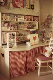 Show us your vintage inspired craft room or studio where you bring old furnitures and accessories like for example printers drawers/type cases, watchmaker drawers, old cupboards/armoires, paper cutters, vintage sewing machines and supplies, dress forms/mannequins, tophats, hat boxes, cabinet cards, bisque dolls, laces & linnen etc.pp back to a new life! 83 Best Vintage Craft Room Ideas Craft Room Vintage Craft Room Vintage Crafts