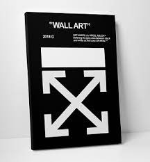 034 Off White 034 Virgil Abloh Wall Art Gallery Canvas Hype Hypebeast Room Big Wall Stickers Sneakerhead Room