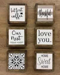 Mini Wood Signs Rustic Roots Il Handmade Wood Sign Farmhouse Decor Fixer Upper Decor Farmh Handmade Wood Signs Rustic Wood Signs Vintage Rustic Wood Signs
