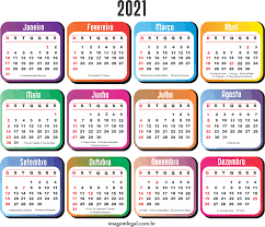 Feriado natal 2021 feriados prolongados 2021. Grade Calendario 2021 Com Feriados Colorida Imagem Legal Modelos De Calendario Calendario Calendario De Fotos