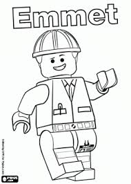 He's still wearing his classic orange construction clothes, but a little worse for wear. Lego Movie Coloring Pages Emmet Unaprincesaenelespacio