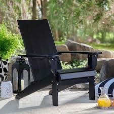 Belham Living Portside Modern Adirondack Chair Black Walmart Com Adirondack Rocking Chair Modern Adirondack Chair Modern Adirondack