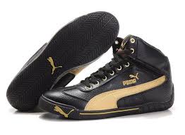 Black And Gold Puma Shoes Puma High Tops Puma High Tops Black High Tops Mens Nike Shoes