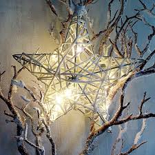 Leuchtstern Weihnachtsstern Deko Stern Beleuchtet 20cm