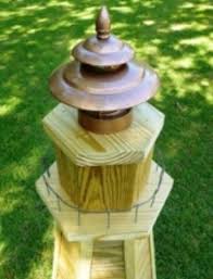 Yard decoration free woodworking plans for outdoors. How To Build A 4 Ft Wooden Lawn Lighthouse Diy Treated Wood