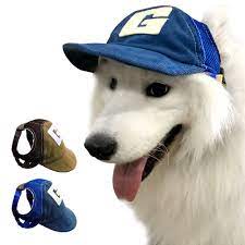 Didog Mesh Dog Sun Hat Fashion Baseball Cap Breathable Sport Hats With Ear Holes Fot Pets Outdoor Summer Headwear Accesso Sun Dogs Summer Headwear Baseball Cap