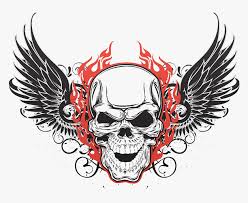 Adventurous chickens dream to fly. Tattoo Art Skull Flying Human Symbolism Skulls Clipart Skull Wing Tattoo Design Hd Png Download Transparent Png Image Pngitem